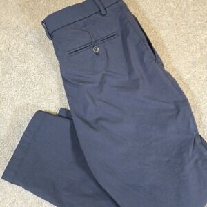 Jos A Bank Pants Mens 36x32 Blue Nylon Spandex Traveler Dress Tailored Fit